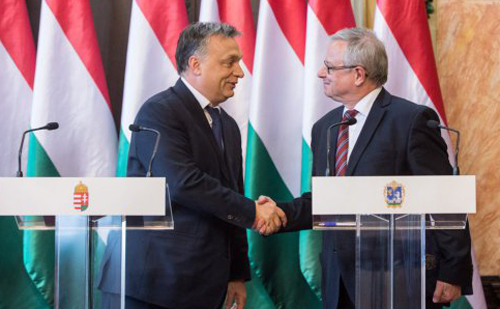 Orbán Viktor Habis Lászlóval, Eger polgármesterével tárgyalt